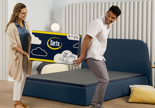 Serta Perfect Sleeper Nestled Night 10 inch Medium Firm Gel Memory Foam Mattress, Size: King