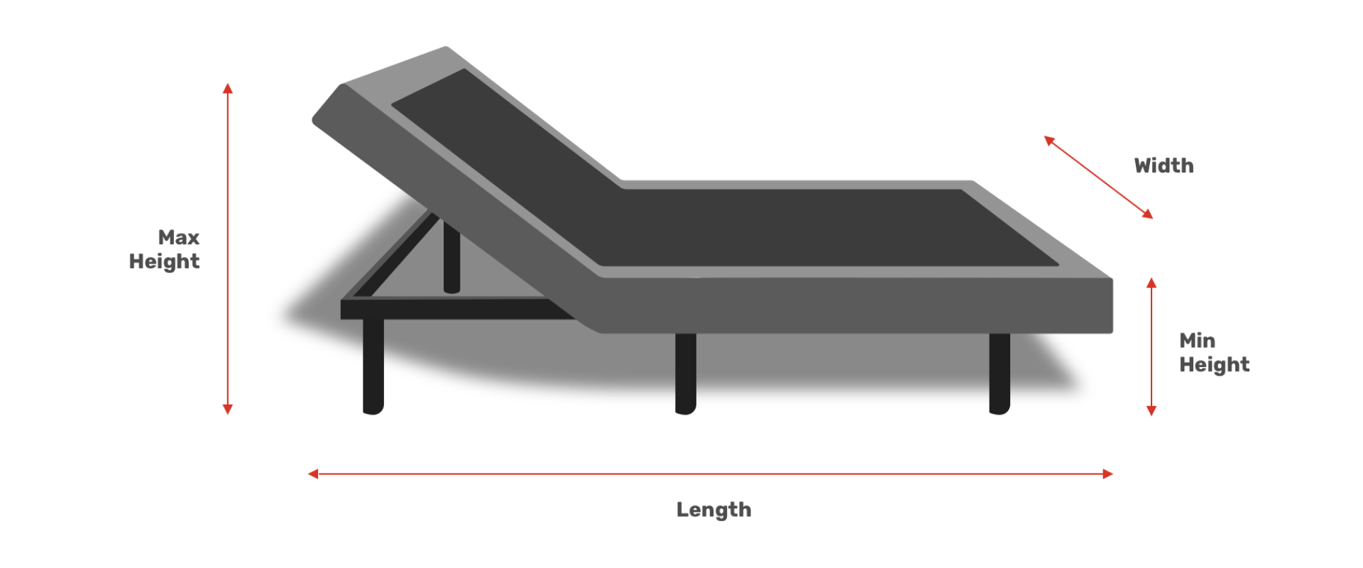 Leggett and platt 50 deals series adjustable base legs