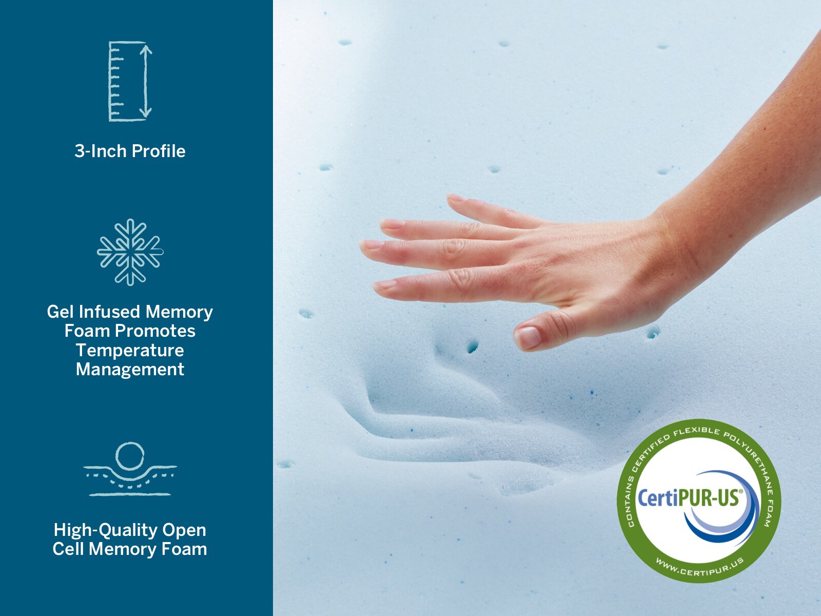 lucid 3 gel memory foam mattress topper