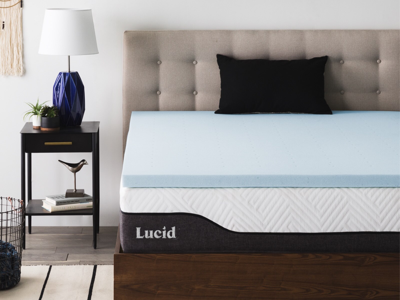 lucid 2 gel memory foam mattress topper review
