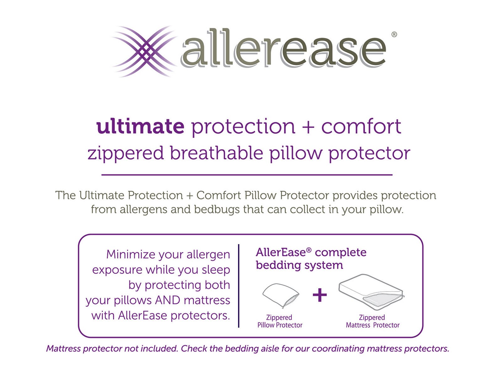 allerease ultimate mattress protector queen