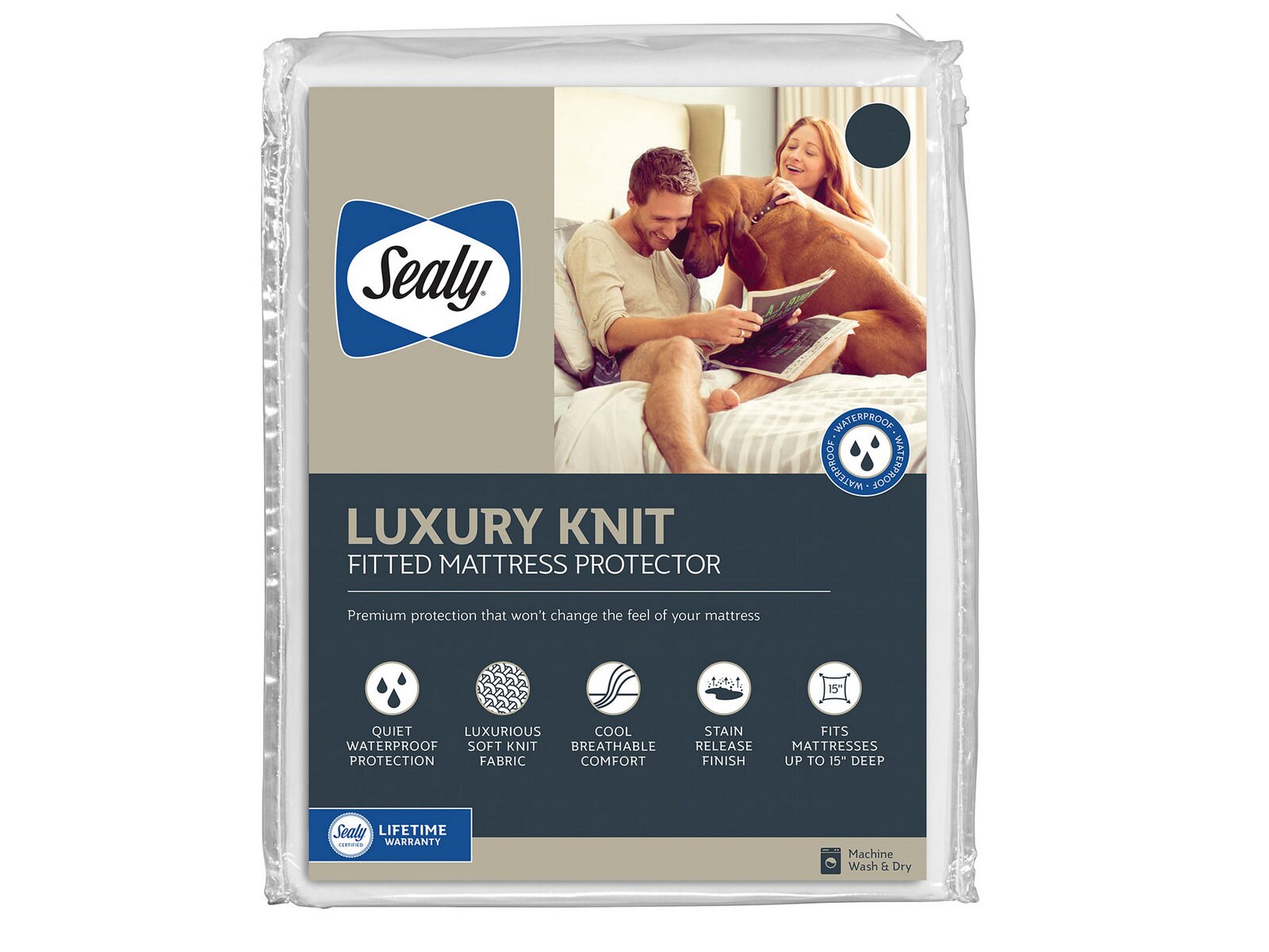 sealy luxury knit mattress protector
