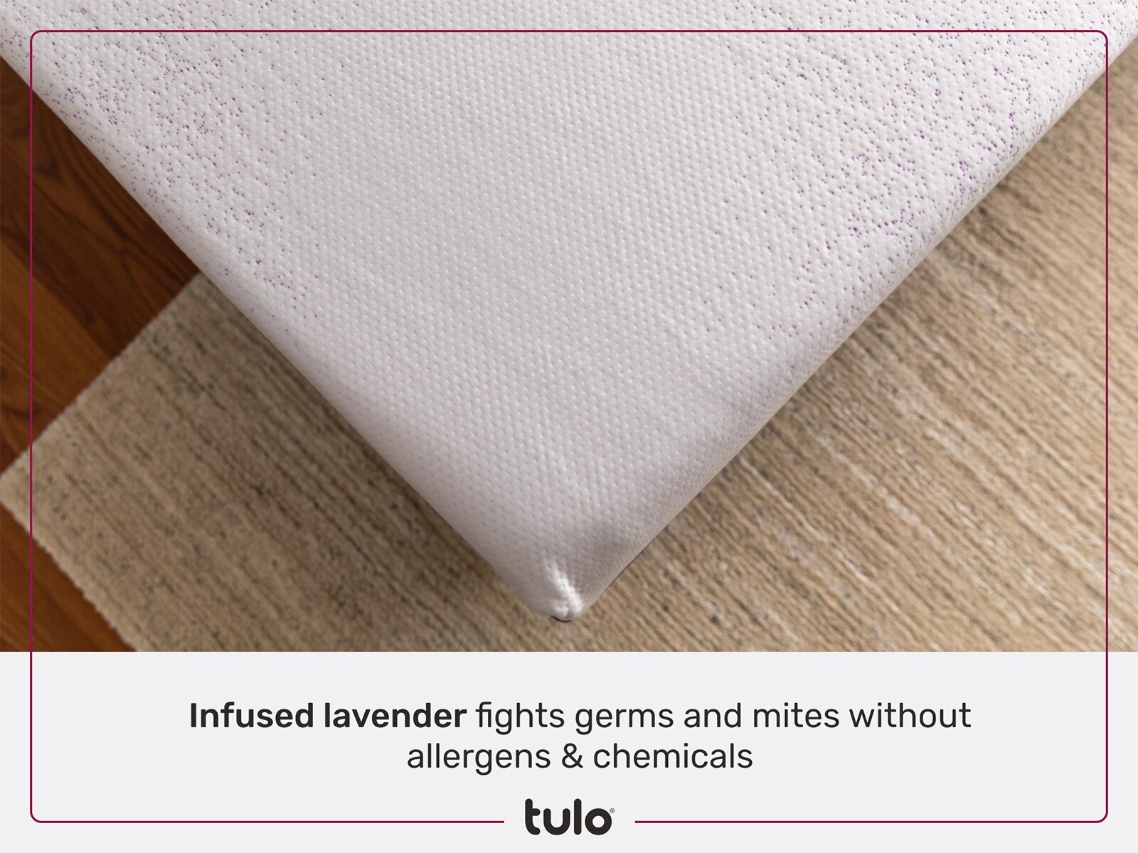 lavender infused memory foam mattress topper