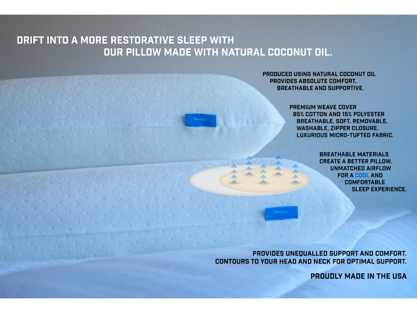 coconut oil pillow mattress firm