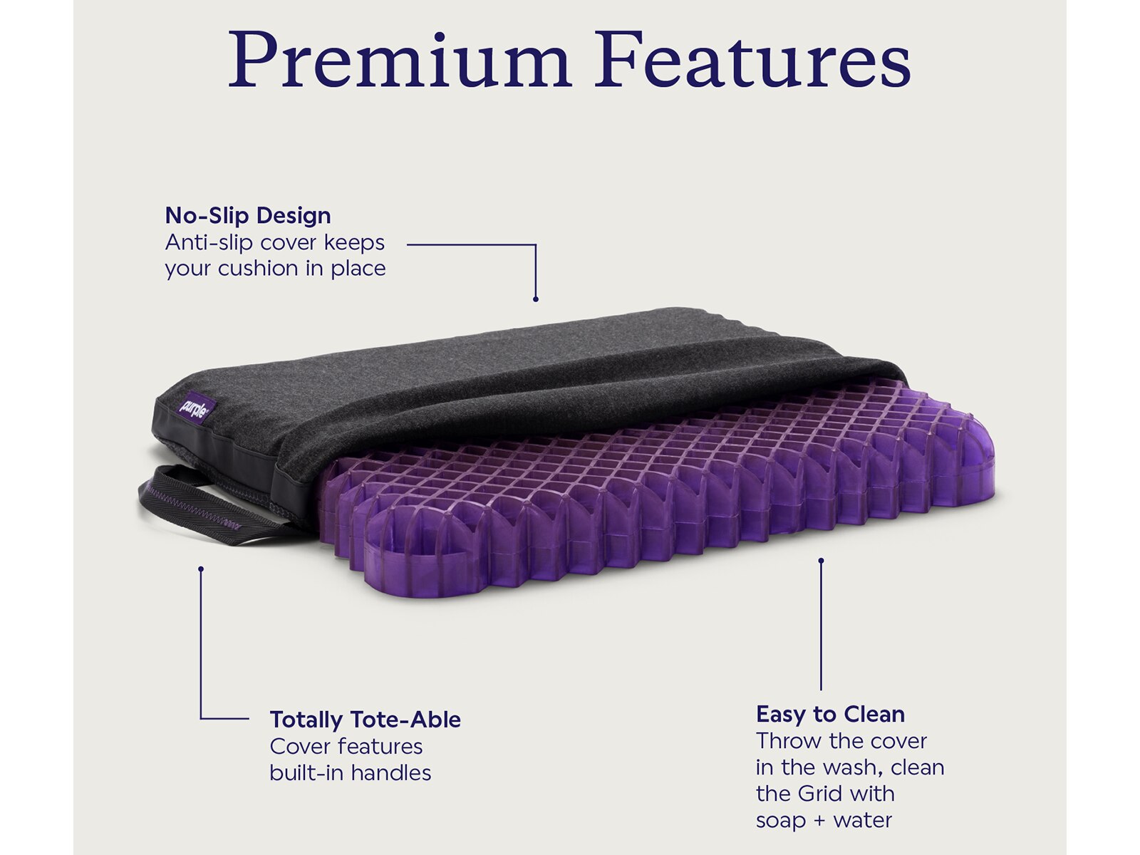 Purple Royal Seat Cushion Mattress Firm