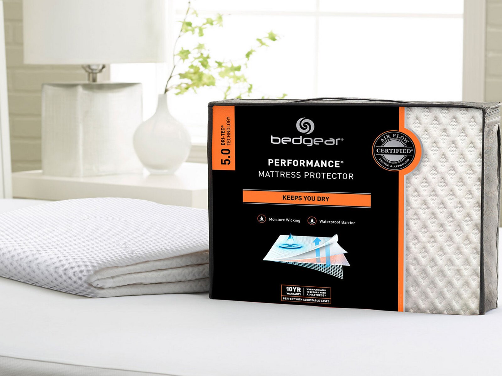 bedgear dri-tec 5.1 performance mattress protector