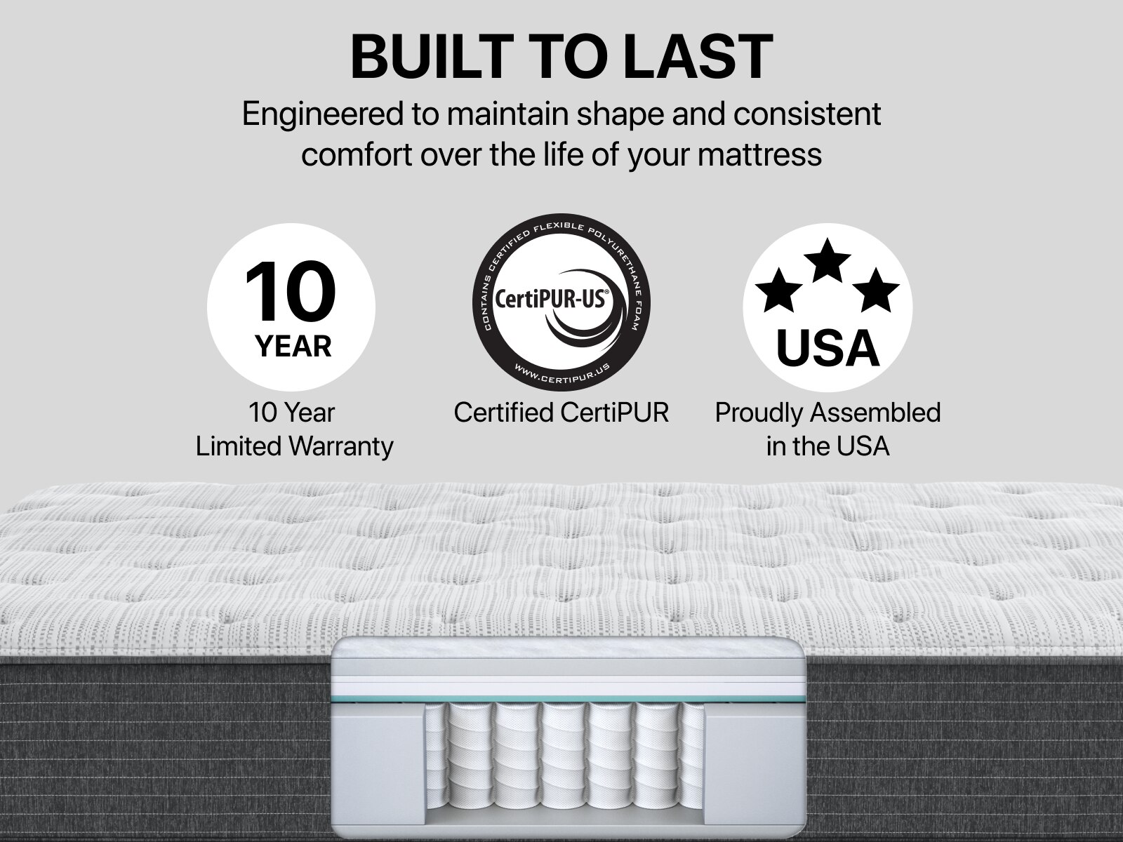 Beautyrest Silver® BRS900 11.75" Medium Firm Mattress Mattress Firm