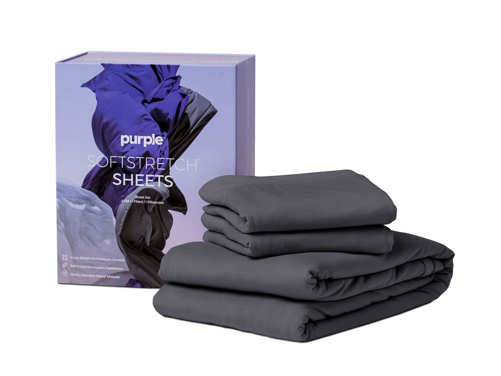 Purple SoftStretch Sheet Set