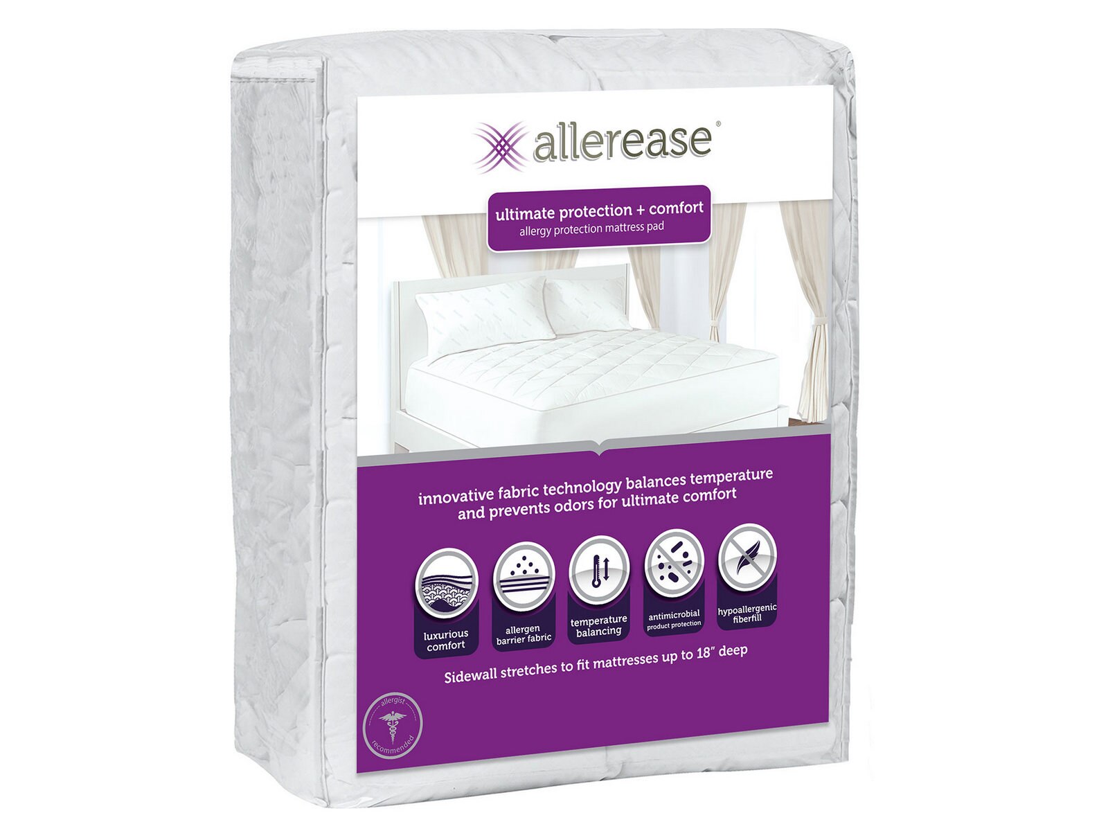 allerease removable top mattress pad california king