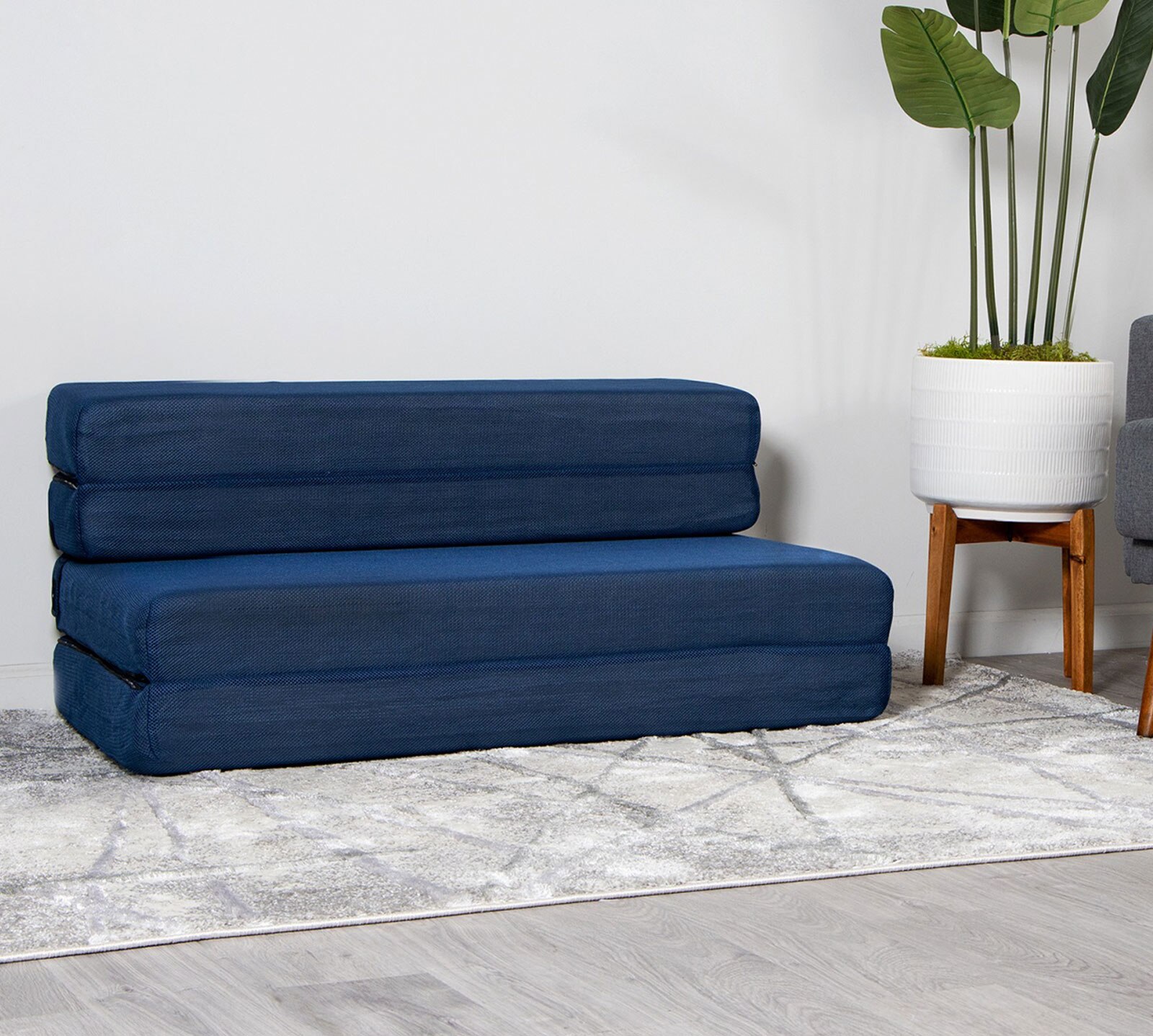 Milliard Tri-Fold Foam Folding Mattress and Sofa Bed for Guests