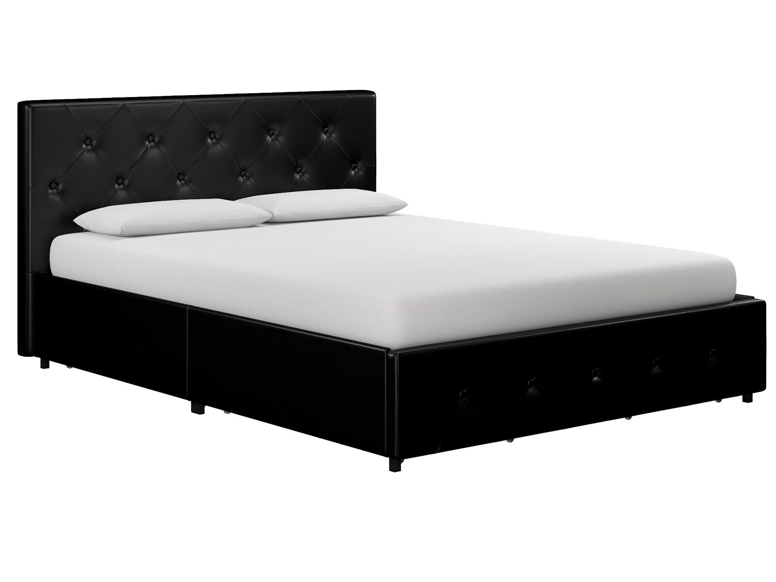 Atwater Living Dana Upholstered Bed with Storage Mattress Firm