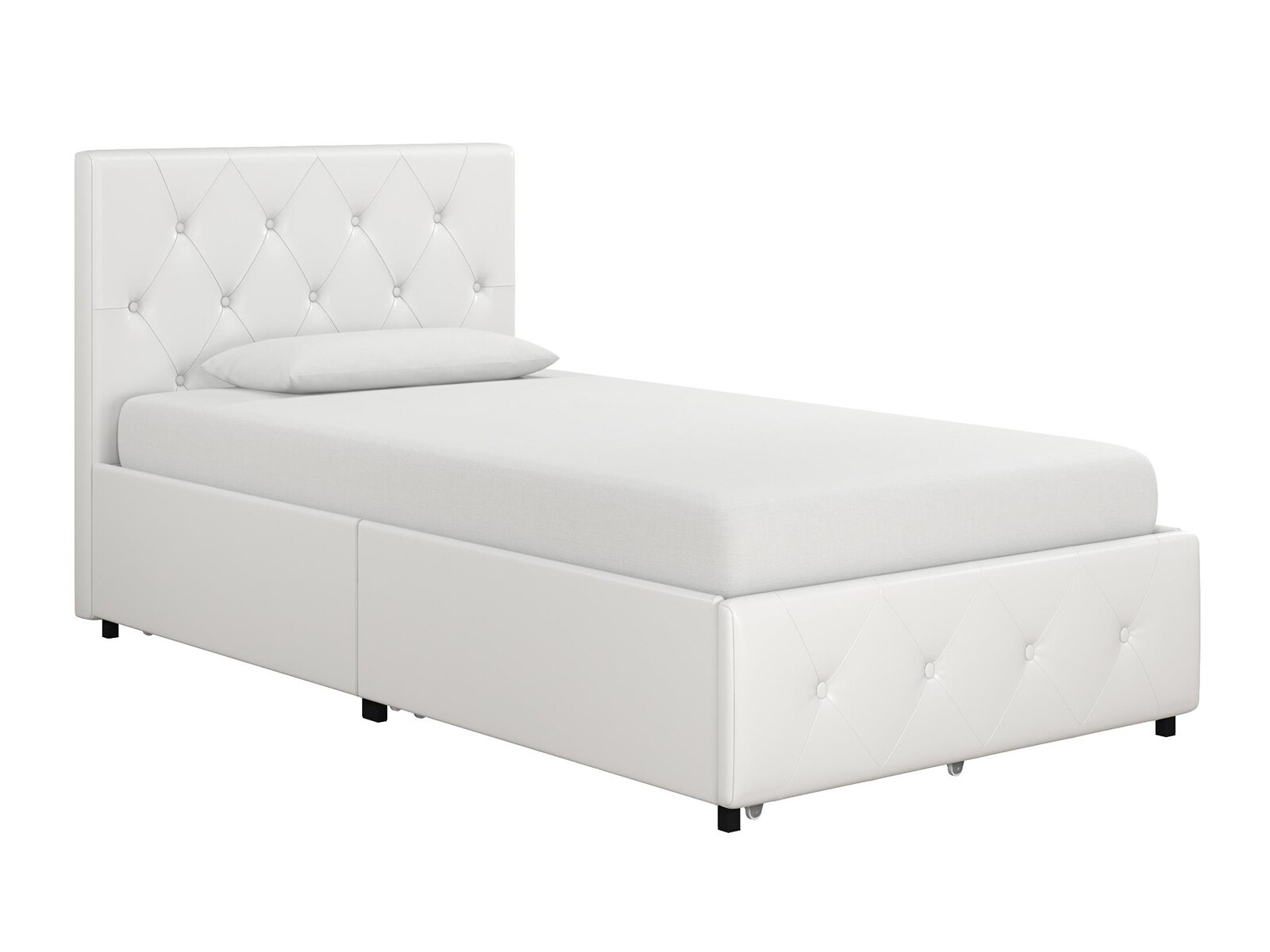 Atwater Living Dana Upholstered Bed with Storage Mattress Firm