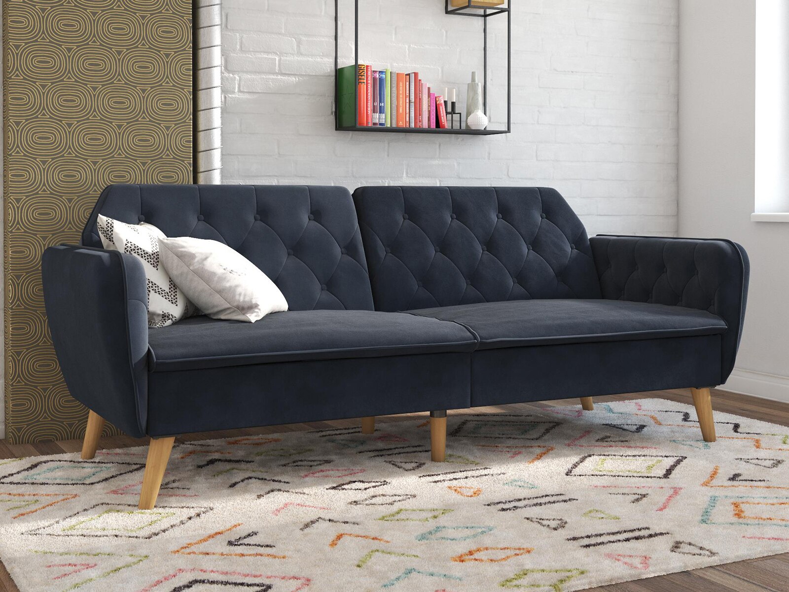 Tallulah Memory Foam Futon – The Novogratz