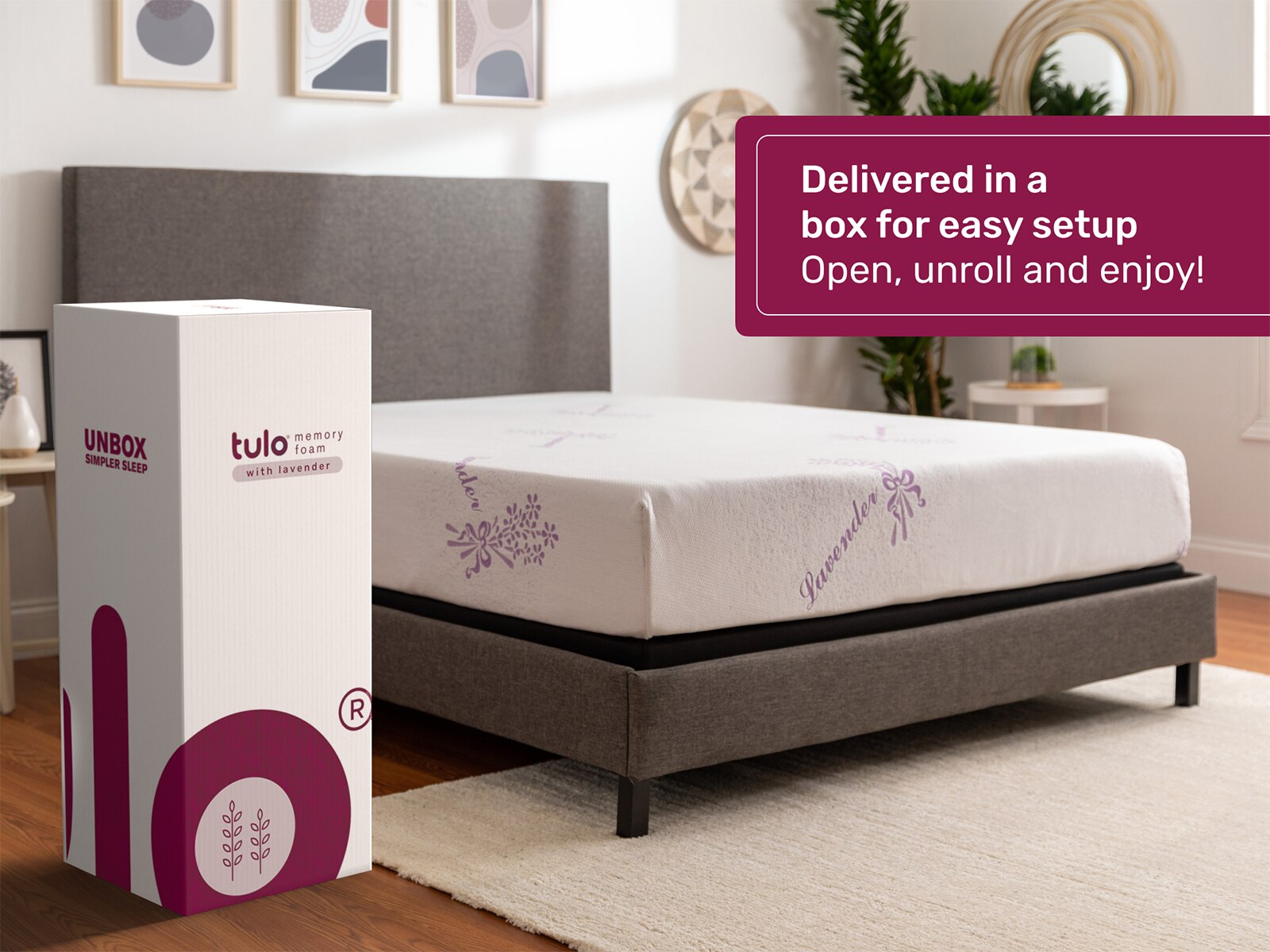 size of tulo queen size mattress box