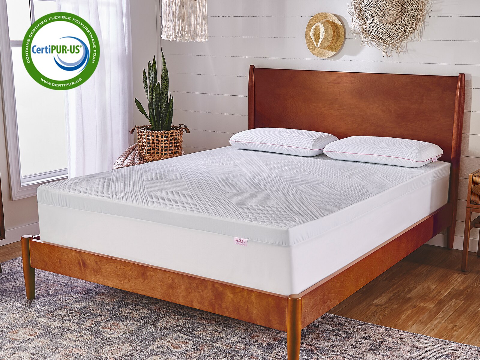 nue by Novaform 3" Cooling Gel Memory Foam Mattress Topper Mattress Firm