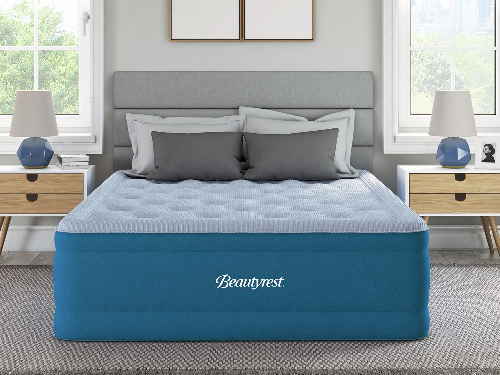 Bed inflatable outlet mattress