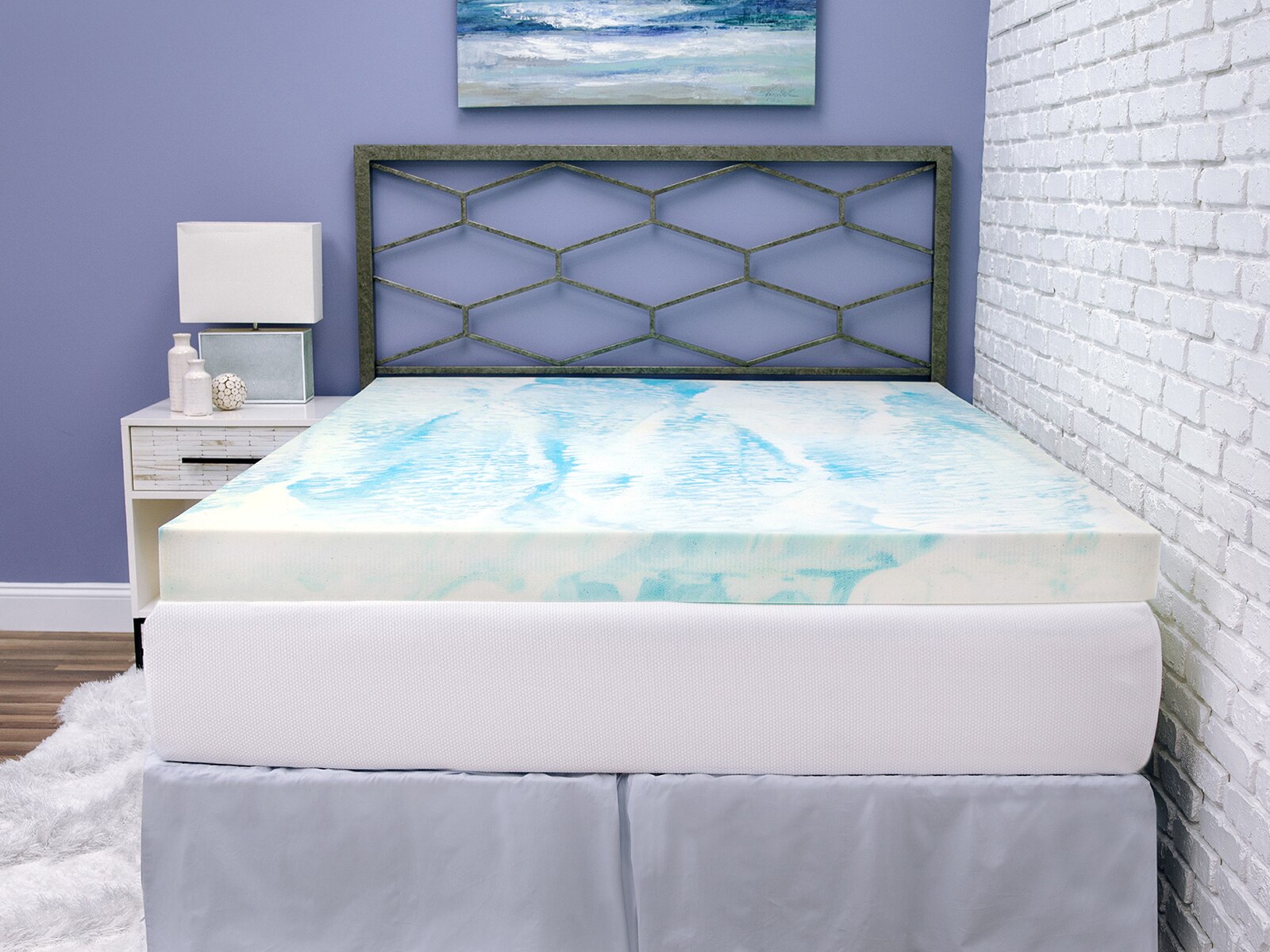 sensorpedic full mattress topper gel 3 inch