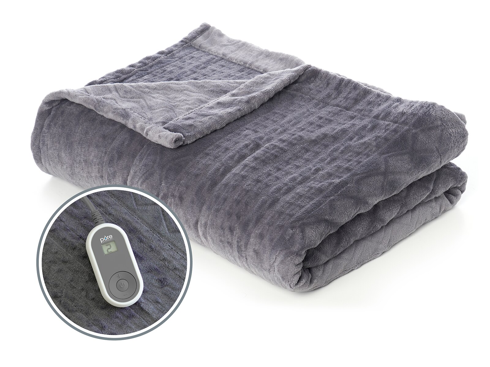 Pure Enrichment PureRelief Radiance Deluxe Heated Blanket, Full