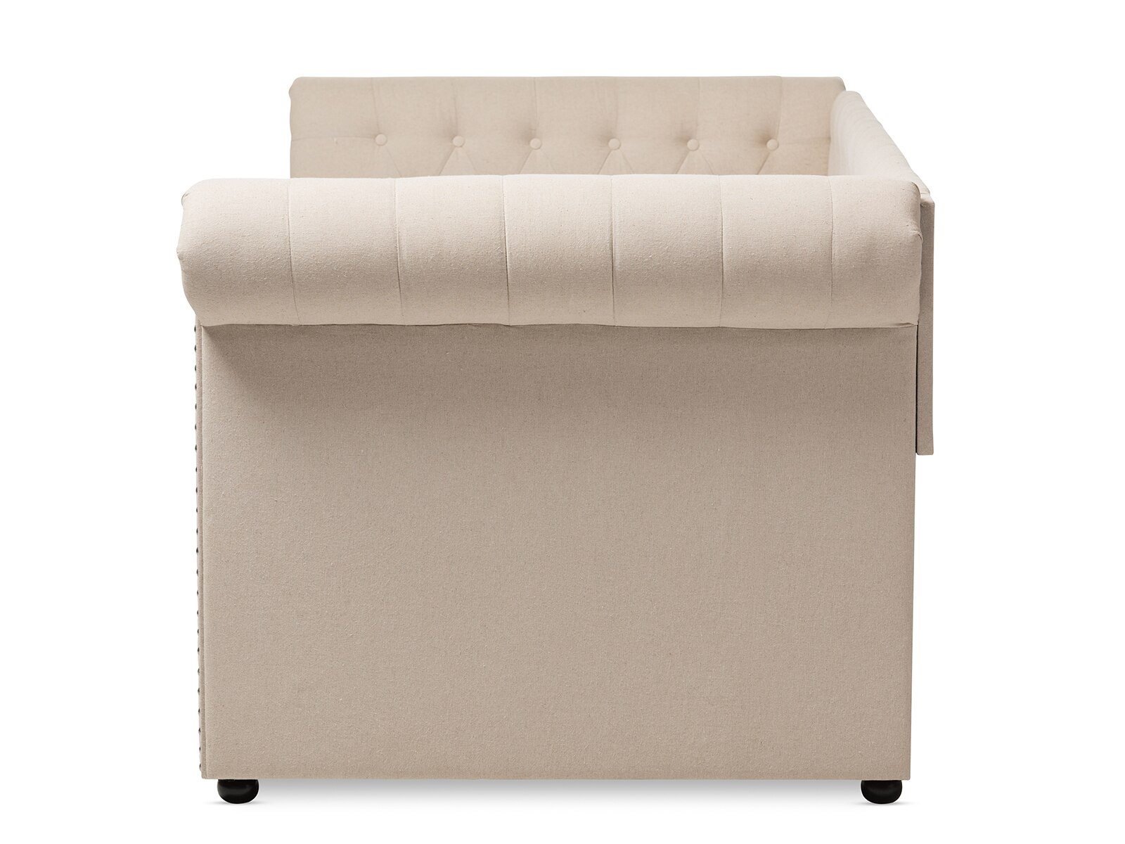 Baxton Studios Mabelle Modern & Contemporary Trundle Daybed Mattress Firm