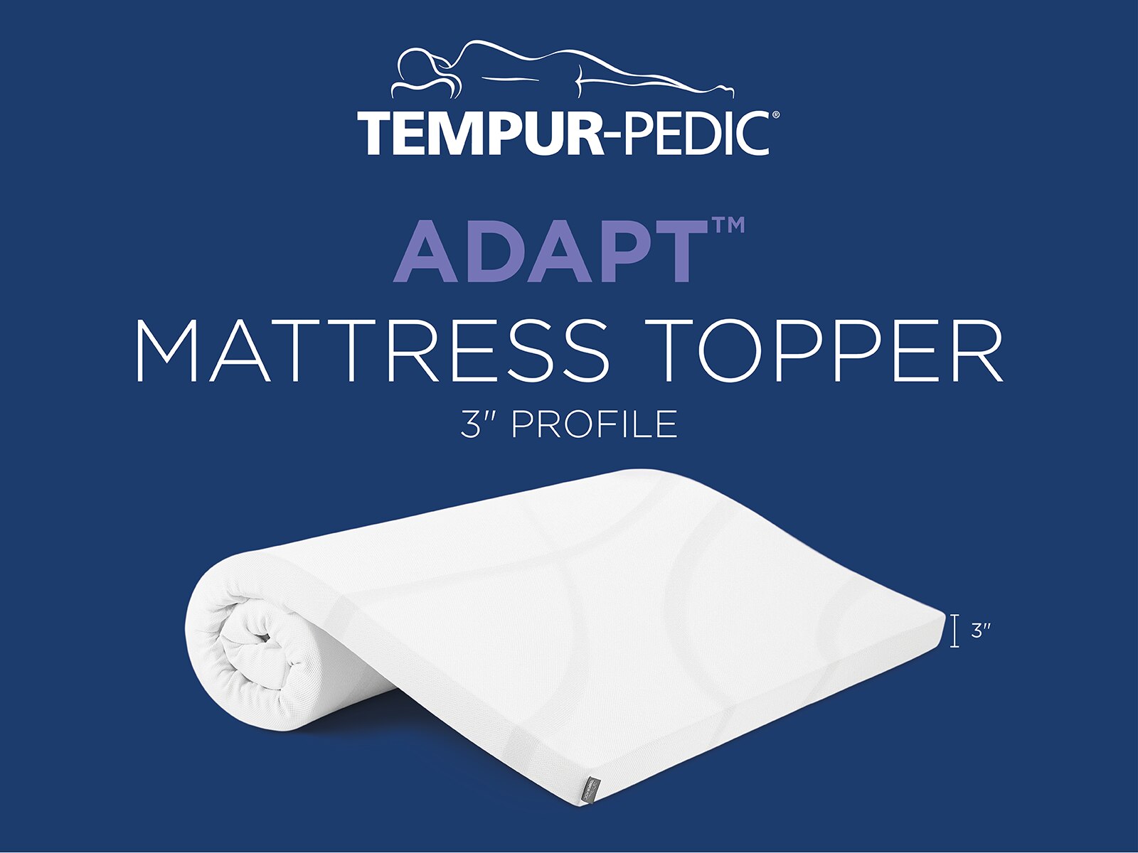 TEMPUR-Adapt 3-inch Topper mattress topper