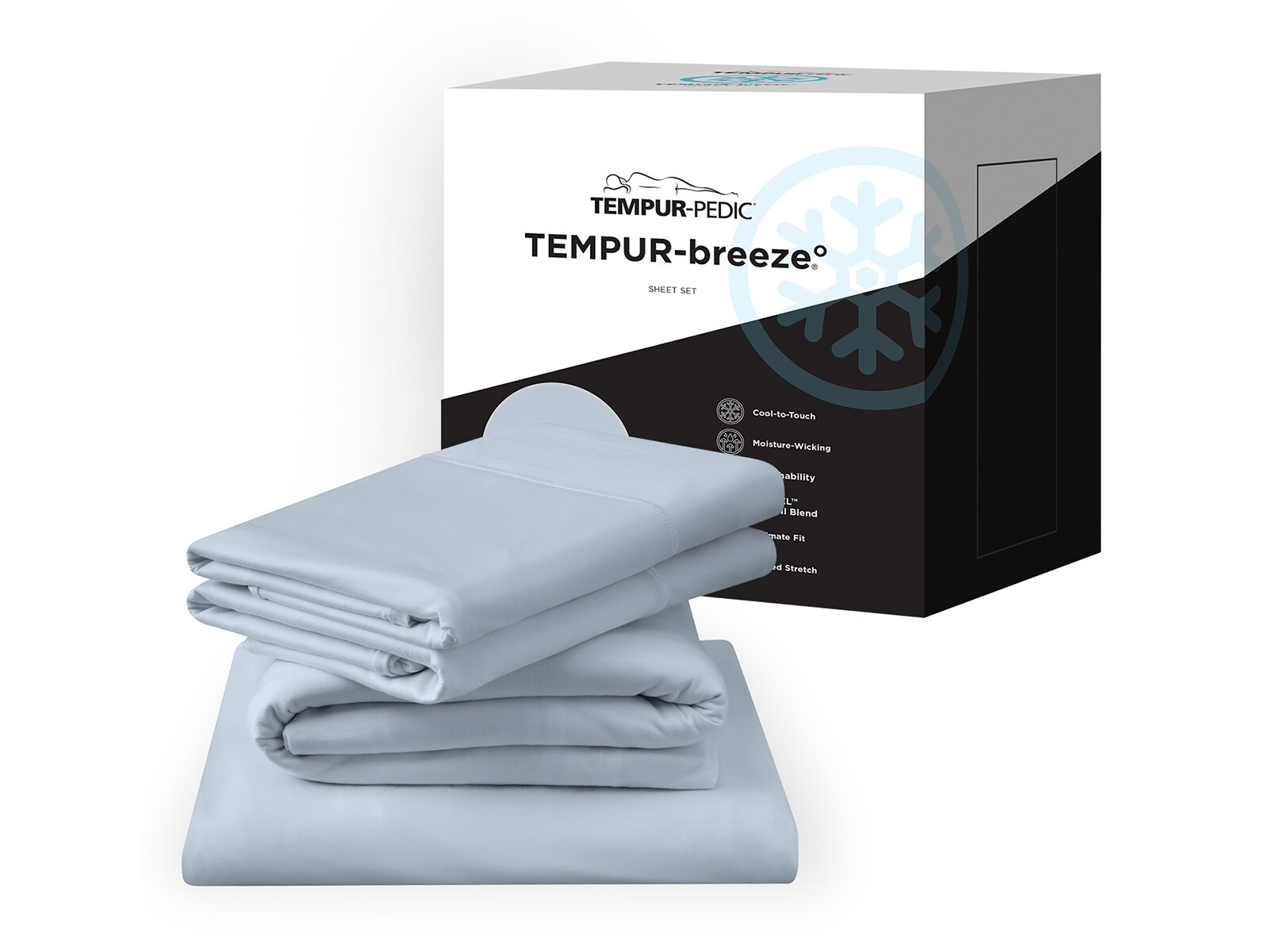 Tempur-Pedic TEMPUR-Breeze Blue Cooling Queen Sheet Set 40103251