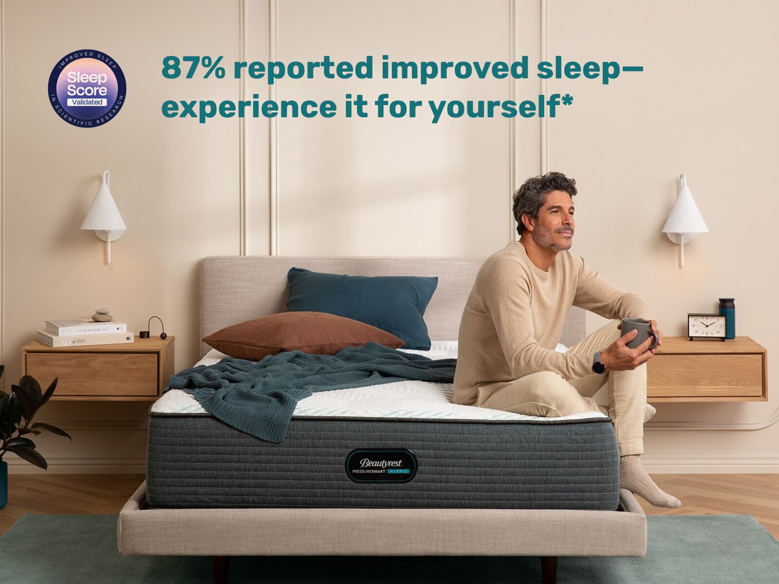 Beautyrest PressureSmart™ 2.0 13" Hybrid Medium Mattress