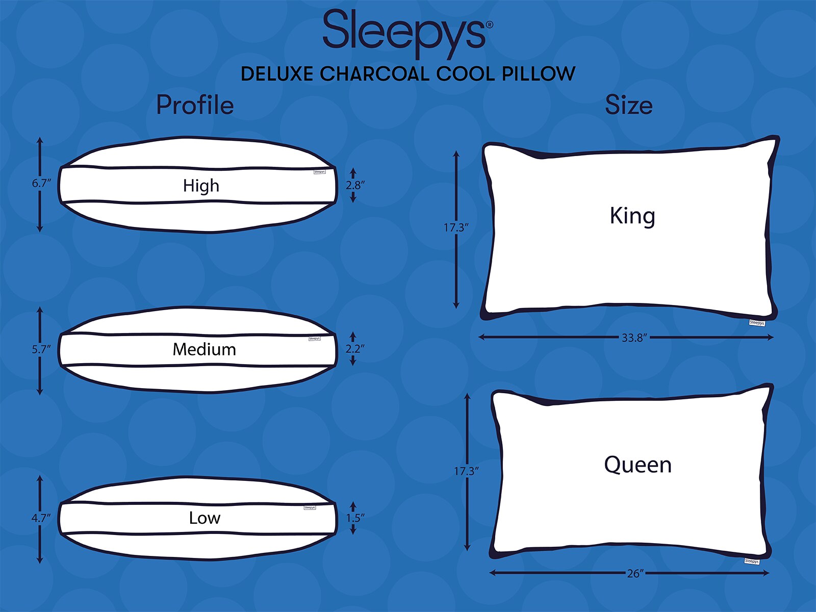 Sleepy's Charcoal Cool Pillow