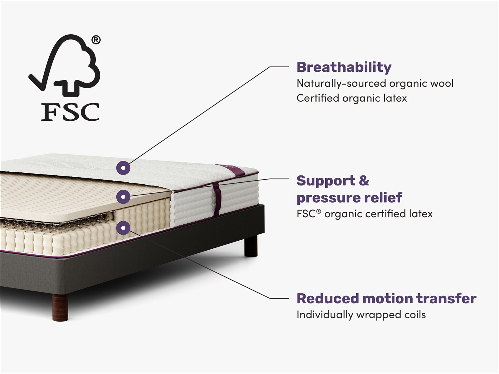 Awara Natural 10" Hybrid Mattress Mattress Firm