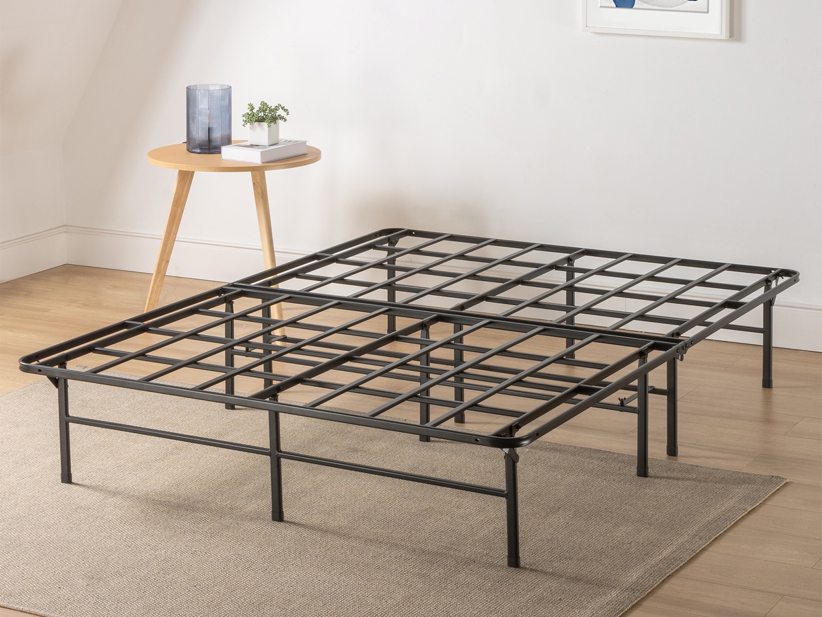 Platform bed frame for heavy deals person