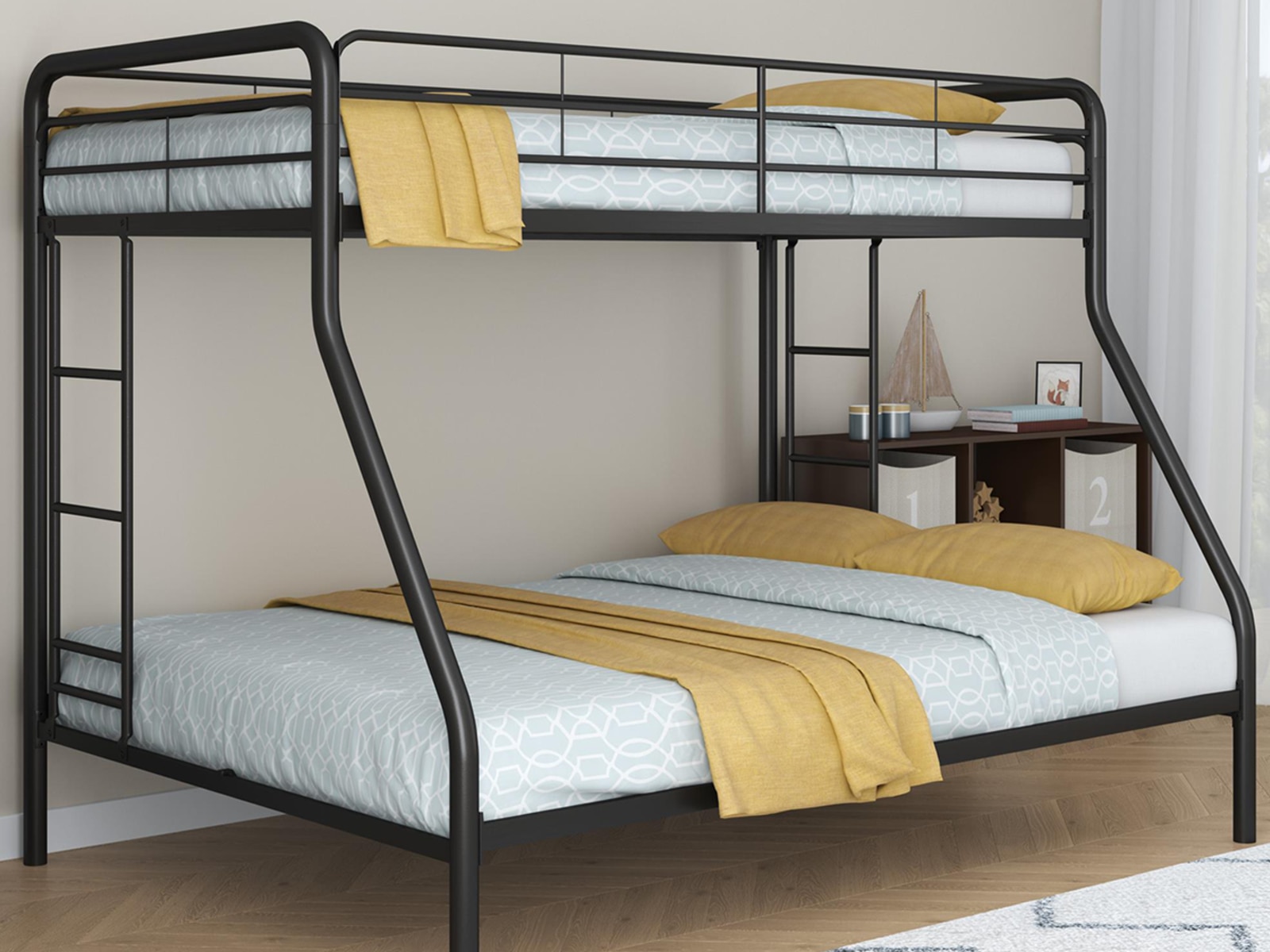 Twin full best sale metal bunk bed