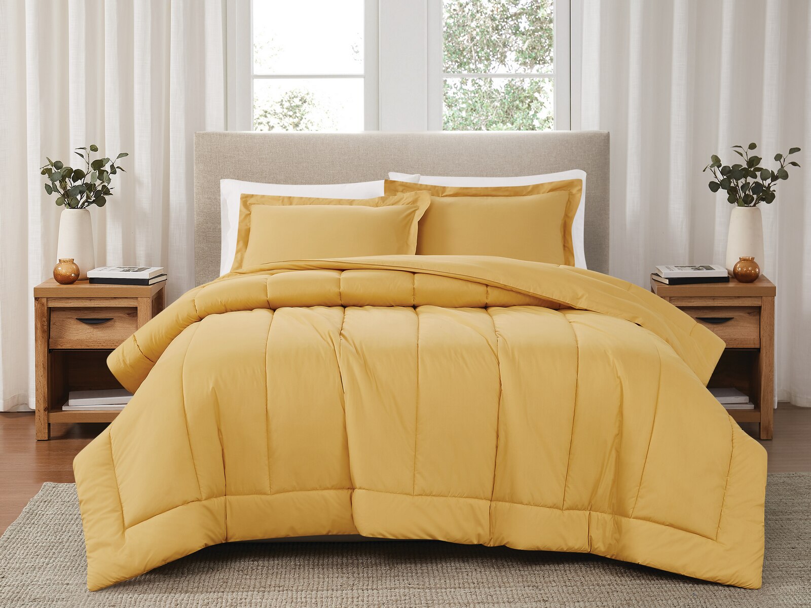 Yellow bedding