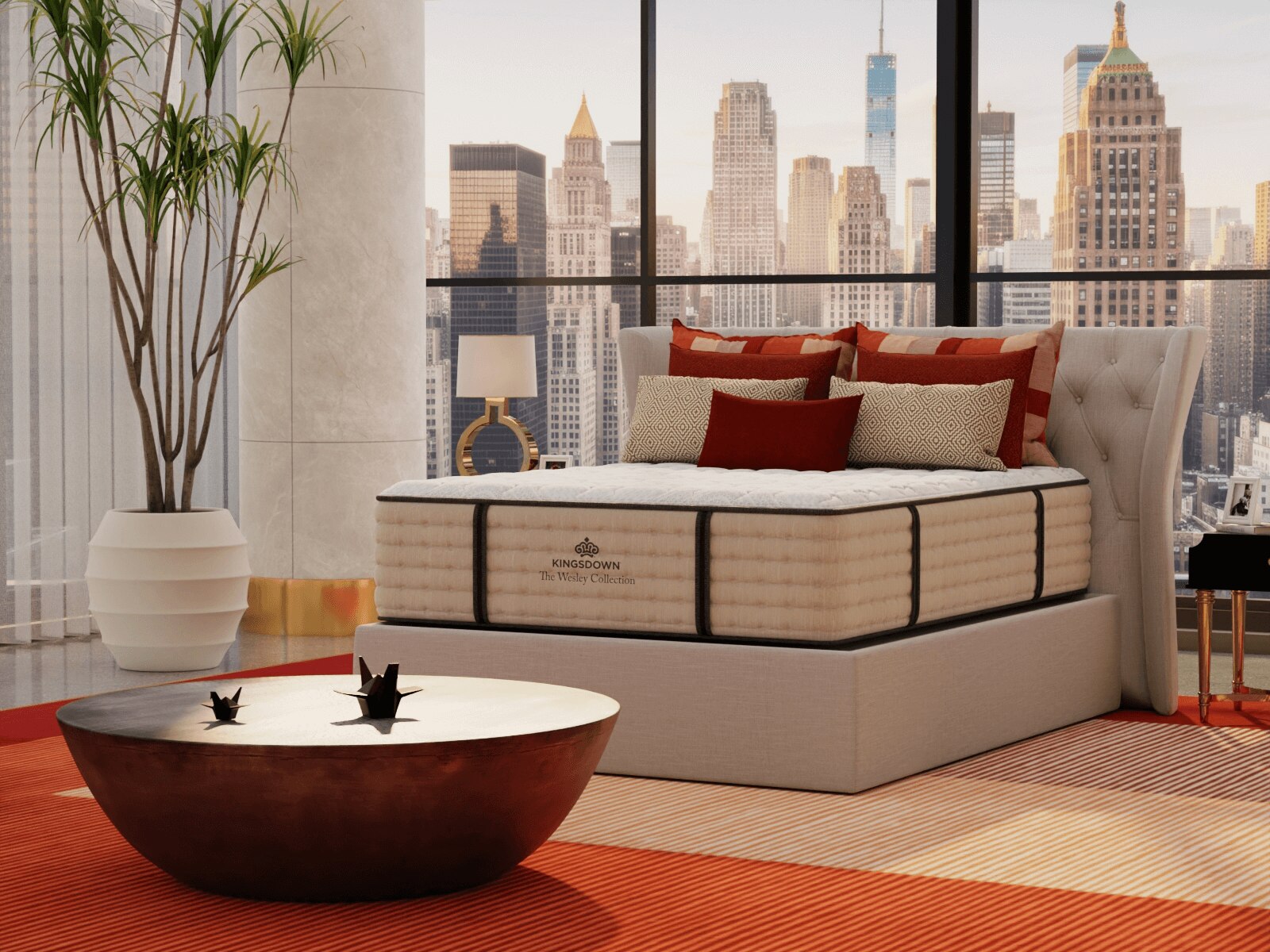 Plush Mattresses With Gel Copper Silver Graphite