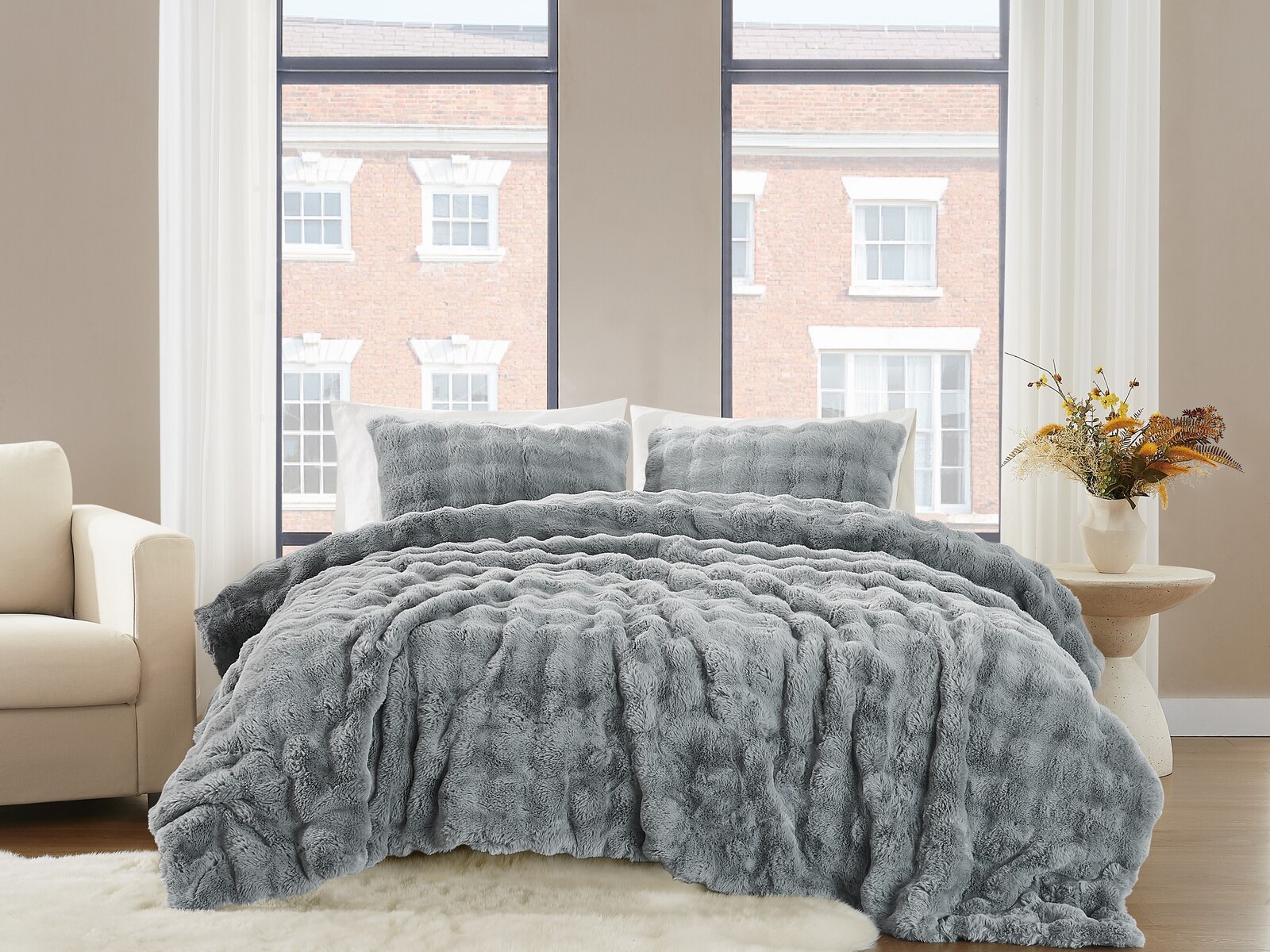 Neutral Gray Comforter Sets
