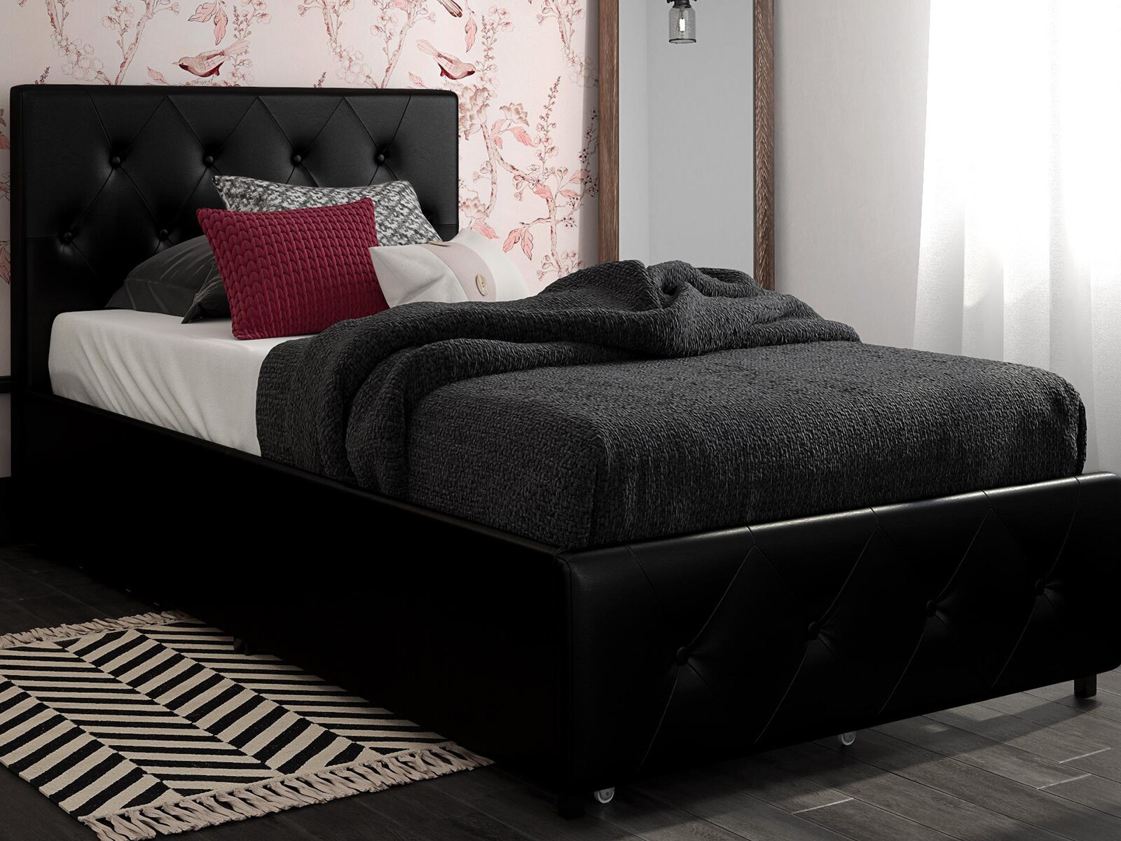 Dana Upholstered Bed with Storage