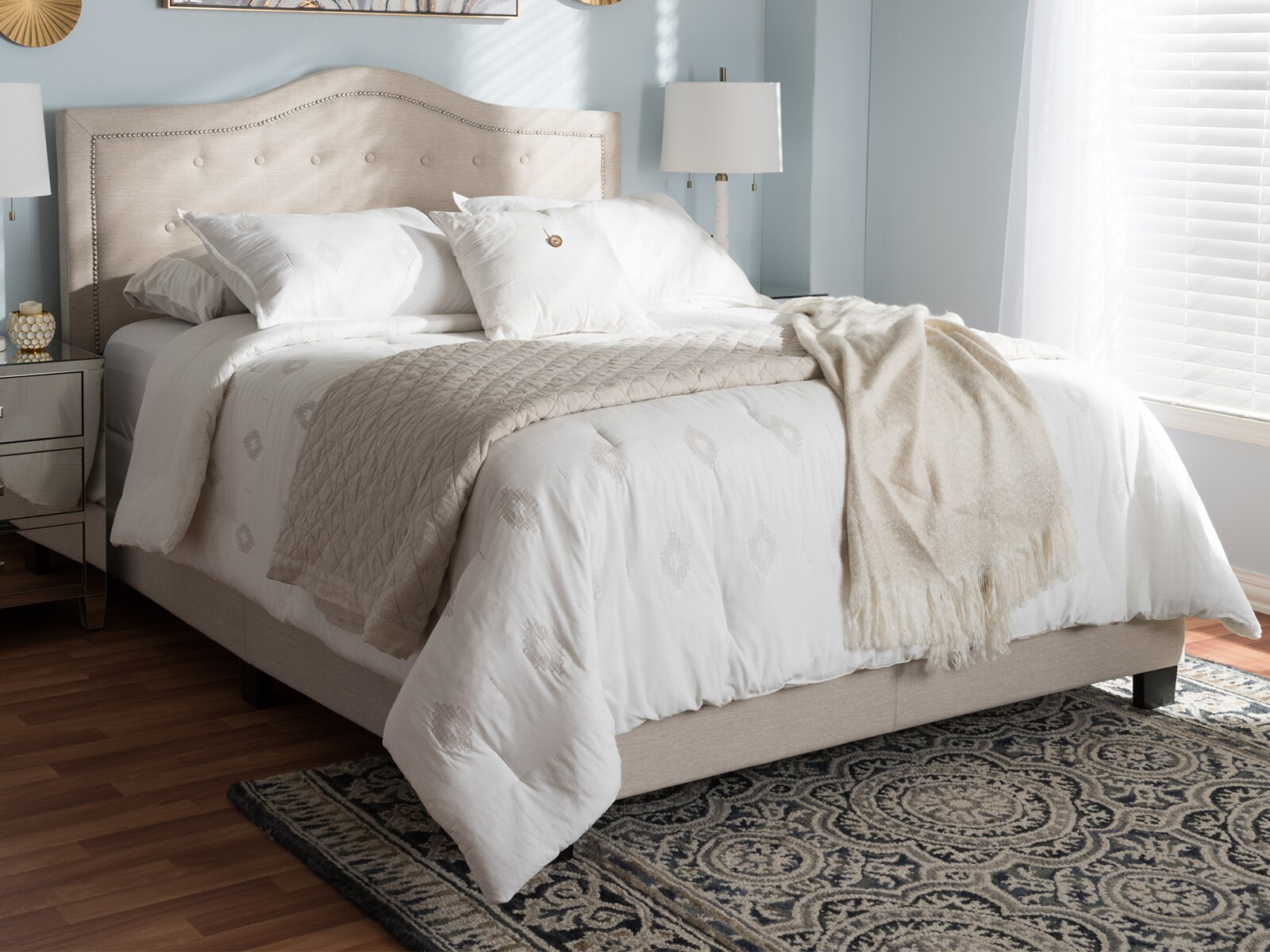 Emerson Modern & Contemporary Fabric Upholstered Bed